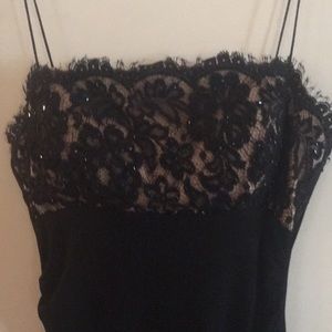 Prom is coming! JS Boutique long black gown sequined lace bodice. Stunning!